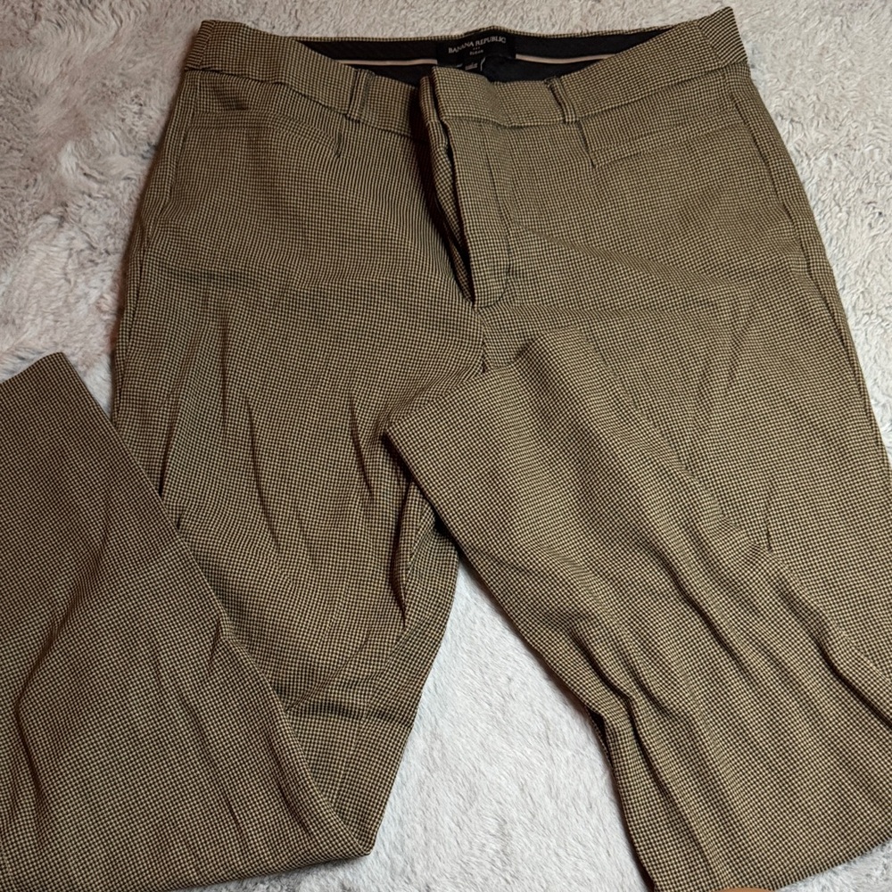 Women’s Sloan Tan Checkered Pants